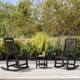 thumbnail image 4 of FODINGHILL Rocking Chair Outdoor,HDPE All Weather Patio Rocking Chair for Porch Garden Deck,Black, 4 of 9