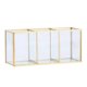 thumbnail image 2 of Caja de Almacenamiento de Pinceles de Maquillaje de Vidrio Transparente, Contenedor de Cosméticos Dorado, Soporte para Lápiz Labial, Organizador de Pinceles de Maquillaje, 2 of 5