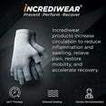 thumbnail image 2 of Incrediwear Fingerless Circulation Gloves Arthritis Gloves, (Grey, Large), 2 of 5