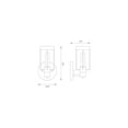 thumbnail image 5 of Designers Fountain Tafo 1 Light Matte Black Wall Sconce Light, D273M-WS-MB, 5 of 5