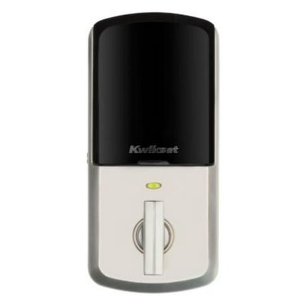 Kwikset - Halo Smart Lock Wi-Fi Replacement Deadbolt with App/Touchscreen/Key Access - Satin Nickel