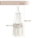 thumbnail image 2 of Perchero de ventana para gatos Unique Bargains, hamaca para gatos tejida a mano, colgar en la pared, cama para dormir y jugar, perchero para gatos sin cojín, blanco 11.8 in, 2 of 7