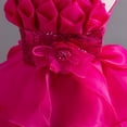 thumbnail image 6 of LYMAYTER Girls Toddlers Princess Sparkle Tulle Dress Sequin A Line for 3-12Y Flower Girl Wedding Party Ball Gown, 6 of 8