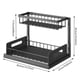 thumbnail image 3 of Organizador De Almacenamiento Cajón de almacenamiento de metal de 2 niveles debajo del fregadero Estante organizador de condimentos para cocina casera, 3 of 7