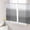 Gray, Charcoal, White, variant on Teal Gray Ombre Sheer Curtains 72 Inch Length 2 Panels Set, Modern Abstract Art Striped Gradient Voile Window Treatment Rod Pocket Curtains Sheers Drapes for Bedroom/Living Room/Kitchen 52"x72"x2