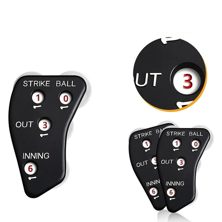 Indicatore Arbitro Baseball Softball – Clicker A 4 Ruote (Ball, Strike, Out, Inning) – Compatto E Antiscivolo – Facile Da Usare - 5