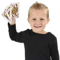 thumbnail image 3 of The Dreidel Company Baraja de naipes para niños Juegos de baraja de cartas Diversión familiar Favores de fiesta (naipes grandes (3.0 x 5.0 in), paquete de 2), 3 of 4