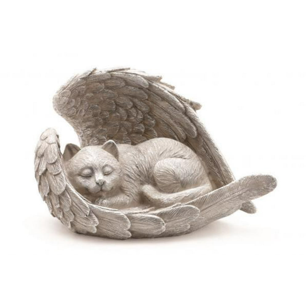 sleeping cat garden statue