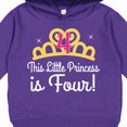 thumbnail image 3 of Inktastic 4th Birthday Princess Girls Crown Toddler Hoodie, 3 of 4