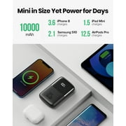 INIU Portable Charger, Smallest 22.5W 10000mAh Fast Charging Power Bank for iPhone & Samsung, Black