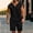 Black, variant on WIZUTIZ Summer Two Piece Set Men's Travel Short Sleeve Tshirt & Shorts Matching Set Sports Tracksuit Sweatsuit Hooded