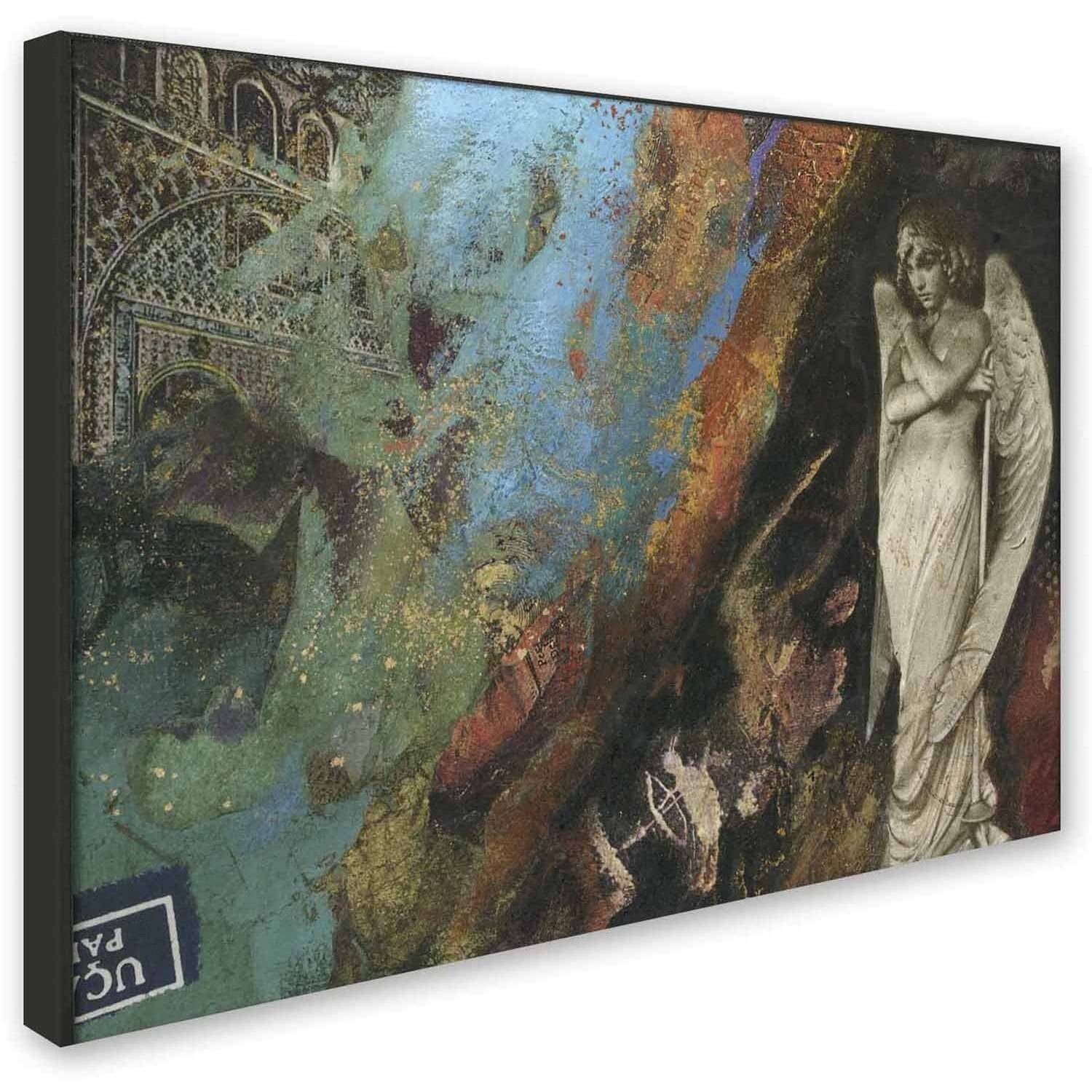 Trademark Fine Art 'Green Angel' Canvas Art by Nick Bantock