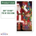 thumbnail image 3 of PMU Christmas Santa's Workshop Door Cover 30" x 60" Pkg/3, 3 of 7
