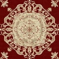 thumbnail image 6 of Autua Red Rug White Beige Round Tablecloth Waterproof 100% Polyester 46"-50, 6 of 8