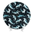 thumbnail image 5 of Wall Clock, Blue dot hammerhead shark Wall Clocks Battery Operated Silent Kitchen Office Wall Clock Decorative, Wall Clock for School Classroom Living Room Bedroom Home Decor, 5 of 7