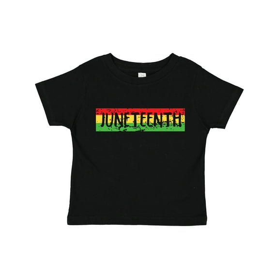 Inktastic Juneteenth Banner in Red Yellow and Green Boys or Girls Toddler T-Shirt