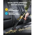 thumbnail image 3 of Slim V10 Mix Cordless Car Vacuum Cleaner with LED Display, 16kPa Suction Power, 4-in-1 Handheld Duster for Car Office Desk, 3 of 6