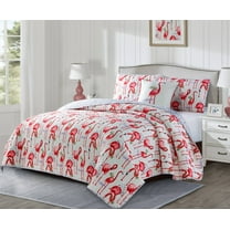 Harper Lane Fancy Flamingo 3-Piece Quilt Set Twin