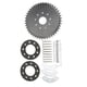 thumbnail image 4 of Sprocket de Cadena, Aleació de Metal de Ajuste Direto 9 Agujeros Buen Rendimiento de la Transmisión 44 Dientes de la Rueda Alta Resistencia Con El Kit de Montaje para, 4 of 7