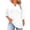 White, variant on Kixjoy 3/4 Length Sleeve Womens Tops Plus Size Casual Crewneck Shirts Loose Fit Business Basic Blouse Fashion Hollow Fall Outfits for Women, Pink 5XL
