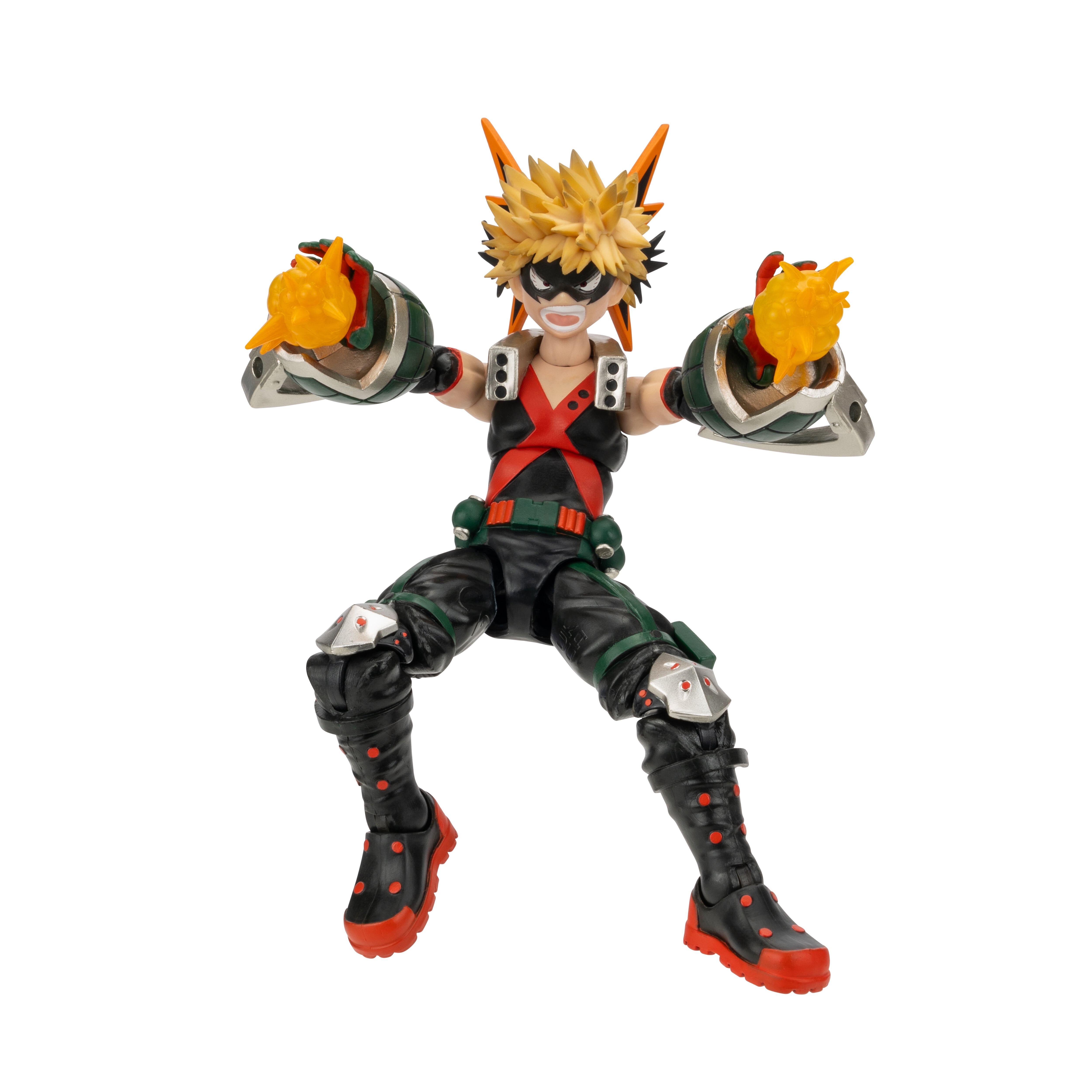 Total Anime Katsuki Bakugo - 6.5 inch Figure with Swappable Faceplates, Alternate Hands, and Blast Effects