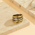 thumbnail image 2 of Mytys Gold and Silver Statement Rings for Women Vintage Design 18K Gold Plated Band Ring Jewelry Gift, 2 of 4