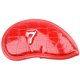thumbnail image 5 of 12pcs/set Pu Golf Iron Head Covers Golf Club Headcover Red Afortunado Sencillez, 5 of 5