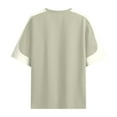 thumbnail image 5 of Men Blouses Long Sleeve T Shirt Men Active Holiday Tee Western Jacket plus Short Sleeve Work Tops Loose Fit Tunic Large Mens Long Scrub Jacket Soft Tee Thin Loose Fit Men's Gold Green L, 5 of 5