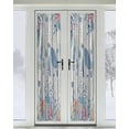 thumbnail image 2 of Sea Turtle Coastal Blackout Curtains, French Door Curtains for Door Window, Beach Nautical Ocean Coral Seahorse Privacy Drapery for Patio/Sidelight Doors, 1 Panel with Tieback, 54 x 72 Inches, 2 of 6