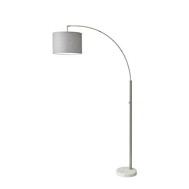 Adesso Bowery Arc Lamp Brushed Steel, Adesso Floor Lamp Assembly Instructions