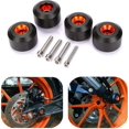 thumbnail image 5 of Motorcycle Front Rear Fork Wheel Frame Slider Crash Protector Black, Orange4pcs, 5 of 5