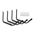 thumbnail image 3 of harper 4 Garage Storage Hooks, Wall Mounted, Large Shed, Display Hanger for Ladders And Black capped, 3 of 10