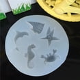 thumbnail image 6 of CIYISON Ocean Animal Resin Moulds Seashell Starfish for Shell Silicone Casting Mold Craf, 6 of 7