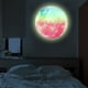 thumbnail image 4 of Etiqueta de la pared, 30 cm Forma de luna luminosa Etiqueta de la pared que brilla intensamente Decoración de la pared Diseño elevado, 4 of 8