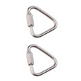thumbnail image 2 of Transemion Portable Outdoor Carabiner Keychain Stainless Steel Quick Link 5mm 2Set, 2 of 6