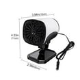 thumbnail image 3 of Adjustable Car Heater Made of ABS and Fan for 12/24V Vehicles with Defrosting and Defogging Function, 3 of 8