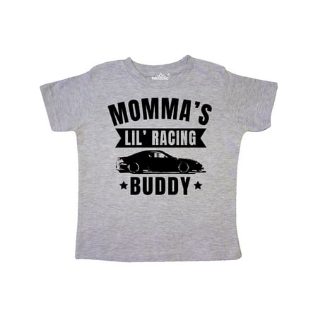 

Inktastic Mommas Lil Racing Buddy Gift Toddler Boy or Toddler Girl T-Shirt