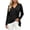 Black, variant on Women's Tops Wrap V Neck Long Sleeve Loose Flowy Tie Front Casual Basic Shirts for Spring Fall Autumn Purple XXL