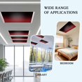 thumbnail image 3 of Black Red Ombre Fluorescent Light Covers for Ceiling Lights 4x2 feet,4 Pack Magnetic Light Filters for Classroom,Modern Abstract Art Gradient Fluorescent Light Shade Panel for Office School Drop, 3 of 9