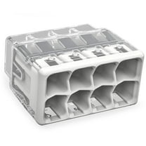 Wago #12awg Push In Connector, 8 Pole 2773-408/K000-0002