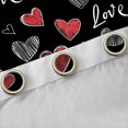 thumbnail image 4 of Manfei Boys Girls Love Heart Print Black Out Curtains,Romantic Lover Couple Curtains Pack of 2 (42x63 Each),Valentine's Day Bedroom Curtains,Super Cozy Room Decor, 4 of 6