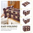 thumbnail image 2 of Yayeee Collapsible Cube Storage Bin with Lid Fabric Closet Decorative Basket with Handles, Star Spangled Squares, 2 of 7