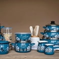 thumbnail image 4 of METALAC Cooking Delight Enamel Stockpot with Glass Lid 5.6 Qt (5.3 L) Enameled Steel Stock Pot for Cooking Induction Soup Pot, Blue, 4 of 4
