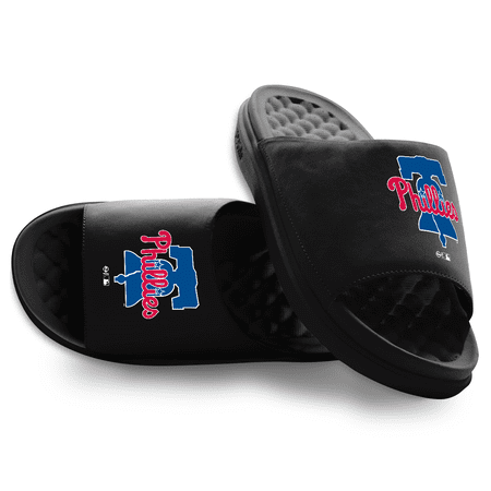 Unisex ISlide Black Philadelphia Phillies Primary Motive Slide Sandals