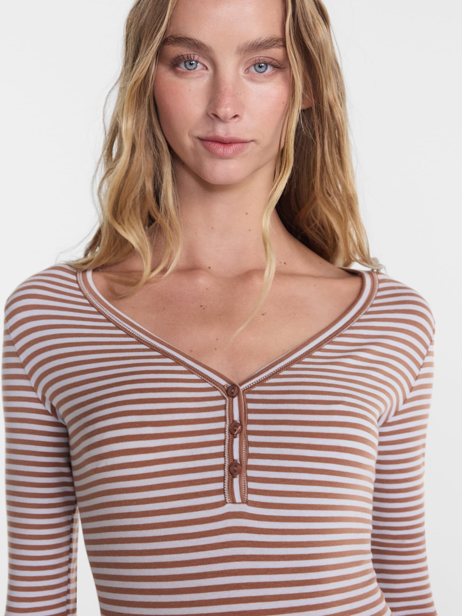 No Boundaries Cloud Core Henley Sleep Shirt, Women's XXS-3X
