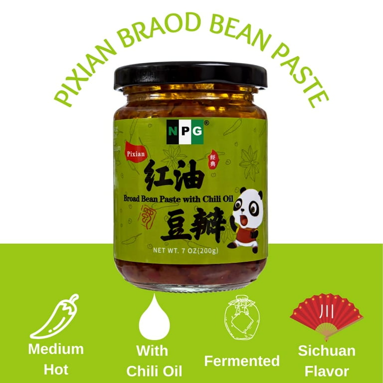 ハピエバBD・ソウルコンBD NPG Sichuan Pixian Broad Bean Paste with Chili Oil 200g, Salty