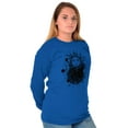thumbnail image 3 of Celestial Sun Space Hands Spiritual Long Sleeve TShirt Men Women Brisco Brands L, 3 of 6