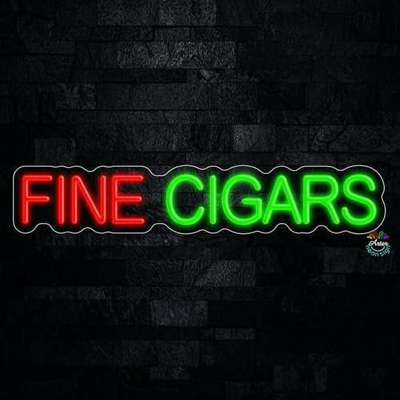 Fine Cigars LED Neon Sign 27"L x 5"H #32269
