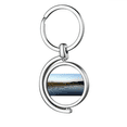 thumbnail image 1 of Peaceful Art Deco Fashion Rotating Keychain Metal Keyring Holder, 1 of 2