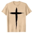 thumbnail image 2 of Yaoyar Men’s Novelty T-Shirts Jesus Cross Faith Casual Crewneck Short Sleeve Shirt Christian Shirts for Men Workout Tees, 2 of 5